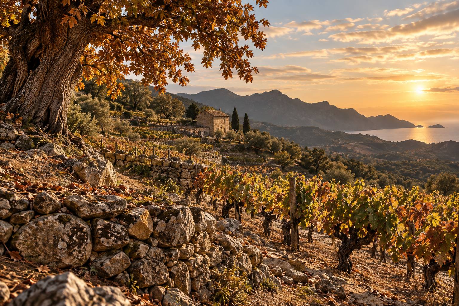Illustration éditoriale du sujet : Décès d'un vigneron emblématique : le un domaine viticole renommé plonge dans le deuil