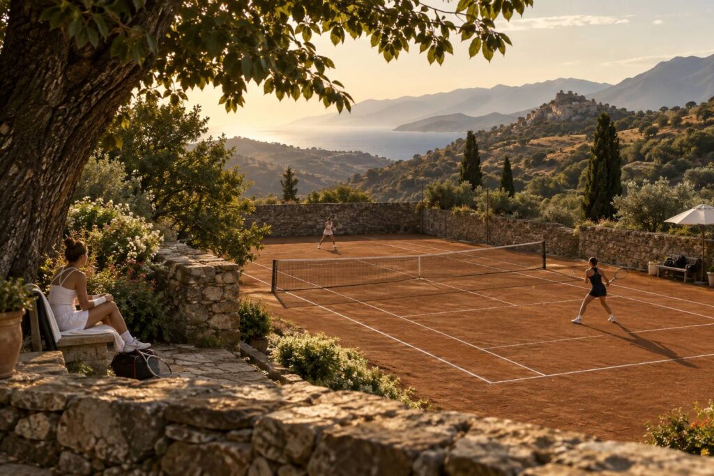 Illustration éditoriale du sujet : Ladies Open Calvi : Ryser passe après l'abandon de Snigur, Andreeva et Vandromme brillent en quarts de finale